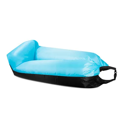 Produktbild von Aga Aufblasbarer Lazy Bag 230x70 cm Schwarz/Blau