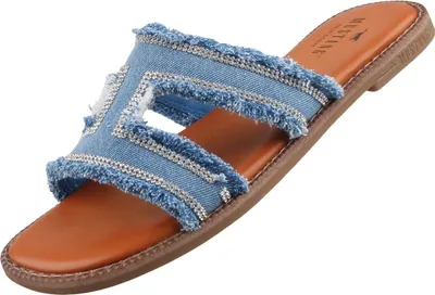 Produktbild von Mustang Damen Pantolette Jeansblau