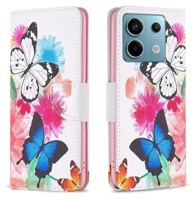 Produktbild von Für Xiaomi Poco M6 Pro 4G / Redmi Note 13 Pro 4G Kunst Leder Book Wallet Schutz Tasche Motiv 5