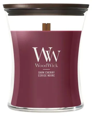Image de WoodWick Dark Cherry - Bougies de taille moyenne