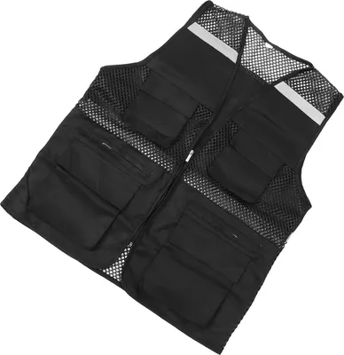 Produktbild von Reflektierende Arbeitsweste Mehrere Taschen Mesh Design Hohe Sichtbarkeit Atmungsaktive Sicherheitsweste mit Reflektorstreifen