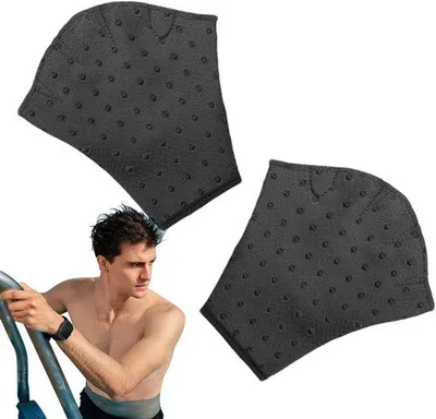 Produktbild von Schwimmhandschuhe, wasserschwimmhandschuhe, gewebte Schwimmhandschuhe, keine verwitternden Schwimmaccessoires, Tauchausstattung für Männer, Frauen, Kinder, hilft dem Oberkörper beständig