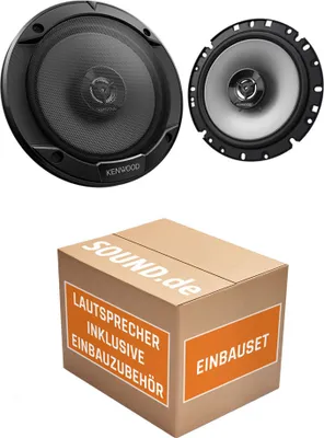 Produktbild von Lautsprecher Boxen Kenwood KFC-S1766 - 16,5cm 2-Wege Koax Auto Einbauzubehör - Einbauset passend für VW Golf 5 - justSOUND