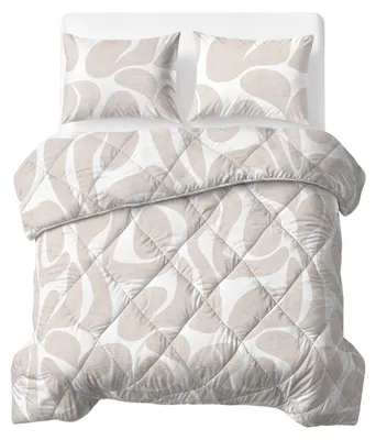Imagen del producto de Sleeptime. Edredón suave "Lazy" en color taupe/arena, 200 x 200 cm, incluye fundas de cojín