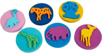 Image de Tampons en forme d'animaux, lot de 6 - Fandy