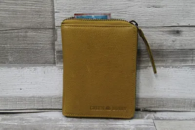 Produktbild von Greenburry Vintage Washed Geldbörse Leder 10 cm
