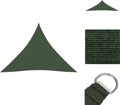 Obrázok produktu pre vidaXL Markíza 160 g/m² tmavozelená 4,5x4,5x4,5 m HDPE - Slnečníky a tienidlá