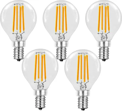 Produktbild von 5er Set 5 Watt LED Leuchtmittel E14 Filament 3000K Glühbirne
