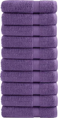 Produktbild von Premium-Duschtücher SOLUND 10 Stk. Lila 70x140 cm 600 g/m²