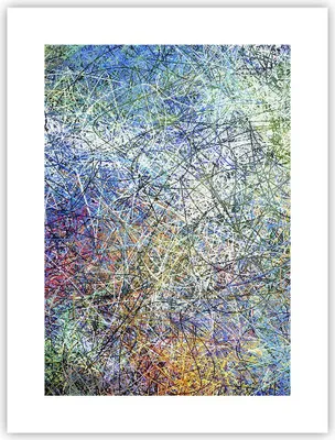 Produktbild von Poster - Poster ohne Rahmen - Abstraktion modern - 30x40 cm - Wand Bild - Wanddeko - Wandbilder - Kunstposter - Wandposter - Bilder - Kunstdruck - Wanddekoration - Wandbild - P2XPA30x40-3668
