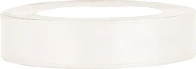 Produktbild von Satinband naturweiß B:12mm, L:25m