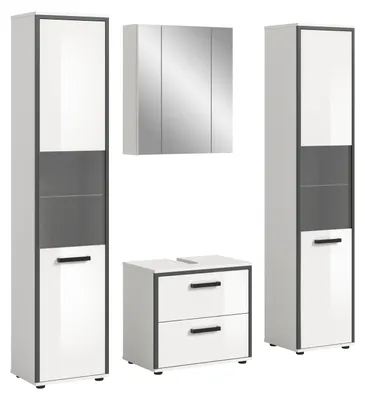 Productafbeelding van Kojak badkamer 171cm wit, hoogglans wit.