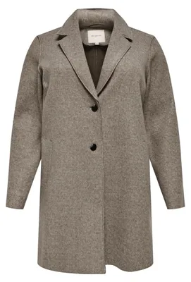Produktbild von ONLY Carmakoma Damen Carnew Carrie Bonded Coat Otw Noos Mantel, Caribou/Detail:M