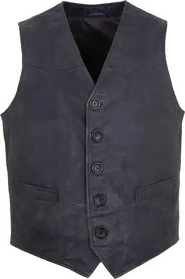 Produktbild von MADDOX - Herren Lederweste Lammnubuk navy : 48