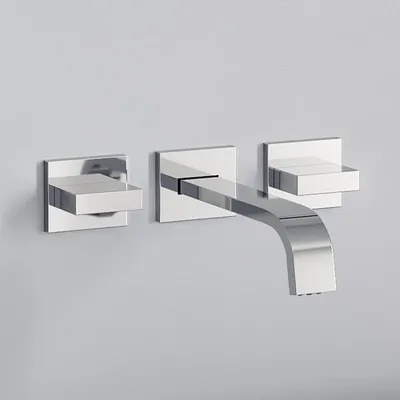 Imagen del producto de Grifo empotrado para lavabo de la serie Steinkamp Lifestyle, con 3 salidas de agua, que incluye el cuerpo principal