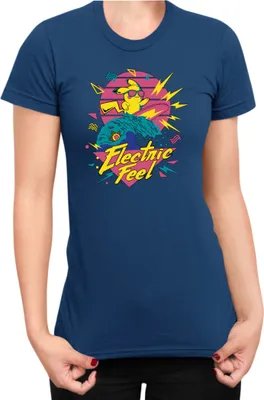 Immagine prodotto di Maglietta da donna Japan Manga Anime Comics Pokemon 036, Lady 2XL , Bleu foncé