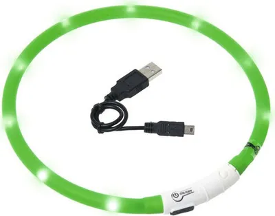 Obrázek produktu pro Obojek USB Visio Light 70cm zelený KAR