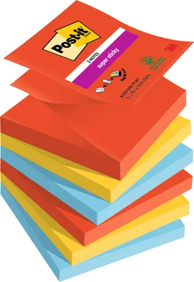 Immagine prodotto di Post-it® Super Sticky Z-Notes Playful Collection Note adesive 76x76 mm 6 blocchetti