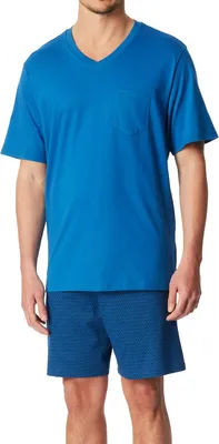 Productafbeelding van SCHIESSER pyjama, korte mouwen, heren, aquarelprint