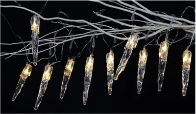 Image de Guirlande lumineuse LED en forme de cône de glace 10LED éclairage de Noël décoration de Noël d'hiver