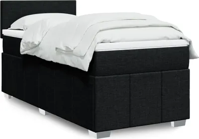Produktbild von Boxspringbett mit Matratze Schwarz 90x200 cm Stoff 3286946