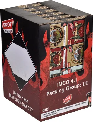 Obrázek produktu pro Kempinkové zápalky Prof 5,5cm 48 x 100 kusů KRABIČKA
