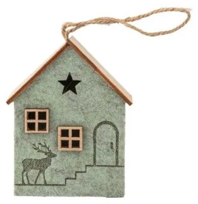 Obrázek produktu pro Felt pendant house Christmas decoration