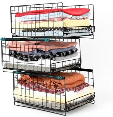 Immagine prodotto di Mobile a tre ante - Sistema di contenitori - Ripiano estraibile - Per cucina, bagno e guardaroba