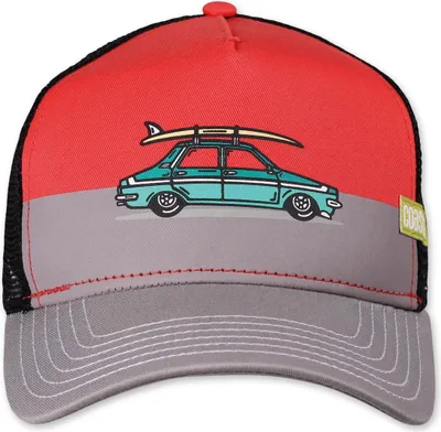 Produktbild von Coastal HFT Trucker Cap Retro Beauty red/grey