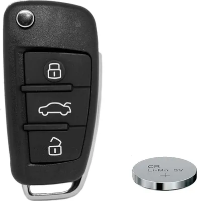 Produktbild von Klapp Schlüssel Gehäuse Funkschlüssel Fernbedienung Autoschlüssel HAA + Batterie kompatibel mit Audi