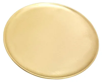 Obrázok produktu pre Zlatá mosadzná podložka na sviečky, priemer 21 cm, na dekoráciu stola