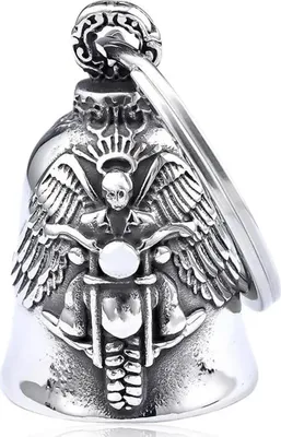 Produktbild von Schutzglocke, Motorrad-Schutzglocke, Schutzglocke aus Edelstahl, Glücksglocke für Motorräder, Geisterglocke