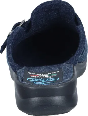 Image de Pantoufles Fly Flot pour femme, en feutre, légères, avec bride et boucle 320302, pointure : 38 EU, couleur : bleu