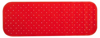Immagine prodotto di MSV premium tappetino da doccia tappetino da bagno tappetino da bagno antibatterico antiscivolo con ventose - rosso - profuma di rose - circa 36 x 97 cm - lavabile a 60° gradi