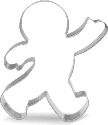 Image de Emporte-pièce Bonhomme de pain d'épices Acier inoxydable 10,5cm Cuisine de Noël motifs festifs