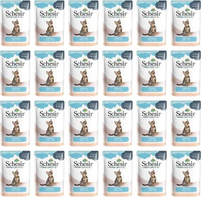 Produktbild von SCHESIR Thunfisch in Gelee – Nassfutter für Kätzchen – 85 g