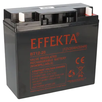 Image de Effekta BT 12-20 Batterie plombée AGM VRLA 12V 20Ah