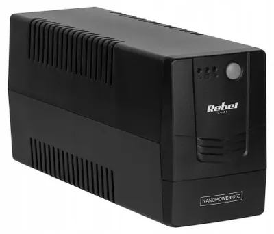 Zdjęcie produktu dla Rebel Nanopower Plus 650 UPS Zasilacz Awaryjny 650VA 360W LCD USB Sinusoida