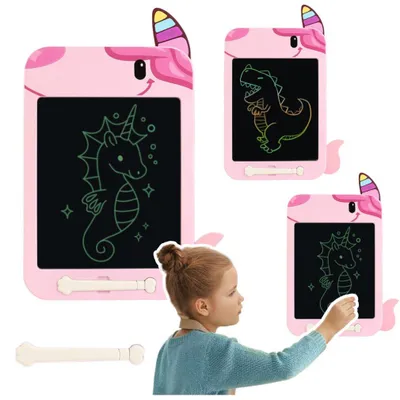 Image de Tableau blanc LCD Lean avec stylet Pink Unicorn