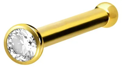 Produktbild von Nasenpiercing, Nasenstecker Chirurgenstahl Nasenstecker Pin KRISTALL
