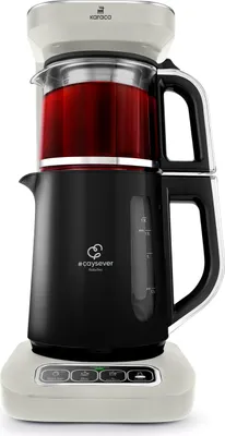 Produktbild von Karaca Caysever Robotea Pro 4 in 1 sprechender automatischer Teekocher Wasserkocher und Filterkaffeemaschine, 2500W, Starlight