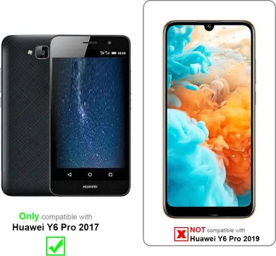 Immagine prodotto di Cadorabo cover per Huawei Y6 PRO 2017 cover protettiva in trasparente cover protettiva TPU silicone cover case