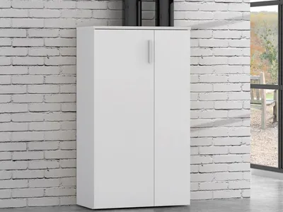 Obrázok produktu pre Schuhschrank >Gretna< in Weiß - 68.9x120.4x36.3cm (BxHxT)