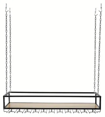 Immagine prodotto di Portabottiglie - Portaflaconi - Appendiabottiglie - Supporto per bottiglie di vino - Portabicchieri - Regolabile in altezza