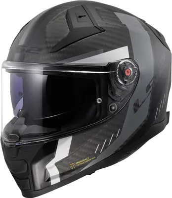 Produktbild von Integralhelm LS2 FF811 VECTOR II CARBON Grid Mattschwarzgrau größe M