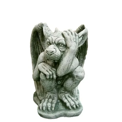 Produktbild von Schöner Gargoyle aus Steinguss Neu Frostfest Witterungsbeständig PO-583