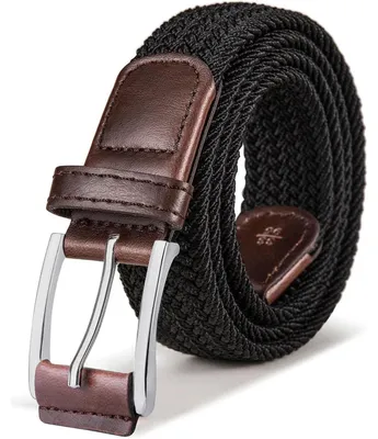 Immagine prodotto di Cintura da uomo, elasticizzata, in tessuto, larghezza 35 mm, lunghezza 115 cm, colore nero