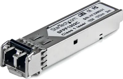 Produktbild von StarTech.com Cisco kompatibles 100 MBit/s LWL LC SFP Transceiver Modul mit DDM MM - Mini-GBIC bis 2Km, SFP, 100 Mbit/Sek, LC, 9 mm, 65 mm, 14 mm