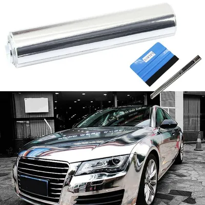 Produktbild von Vinylfolie selbstklebend 30 cm x 150 cm Silber für Auto & Fahrrad