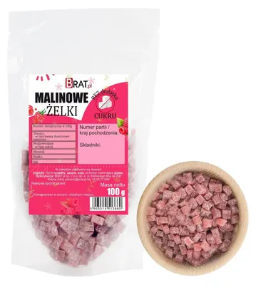 Obrázek produktu pro Malinové želé (bez přidaného cukru), 100 g